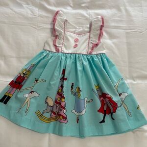 Eleanor Rose White and Pink Dance Dress with Whimsical Skirt